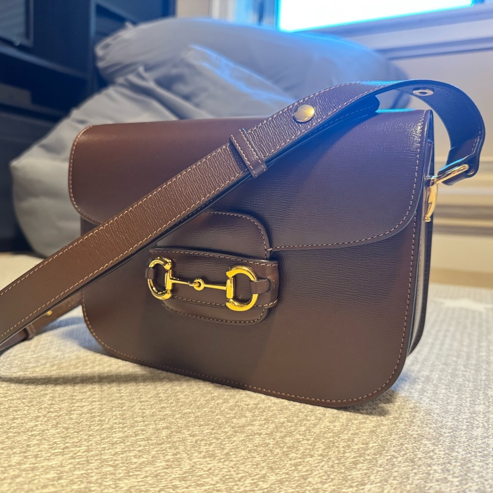 Authentic Gucci Horsebit 1955 shoulder bag
